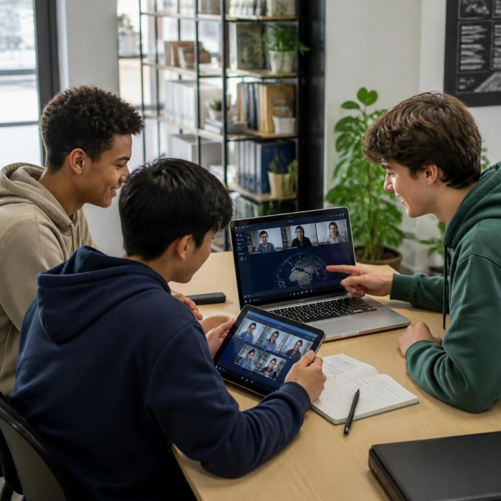 Global video chat